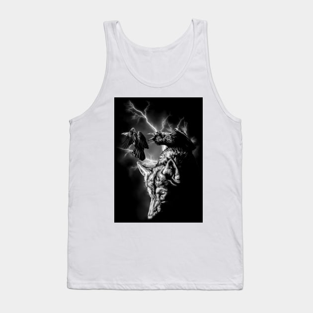 Wolf Tank Top by CasperArt1